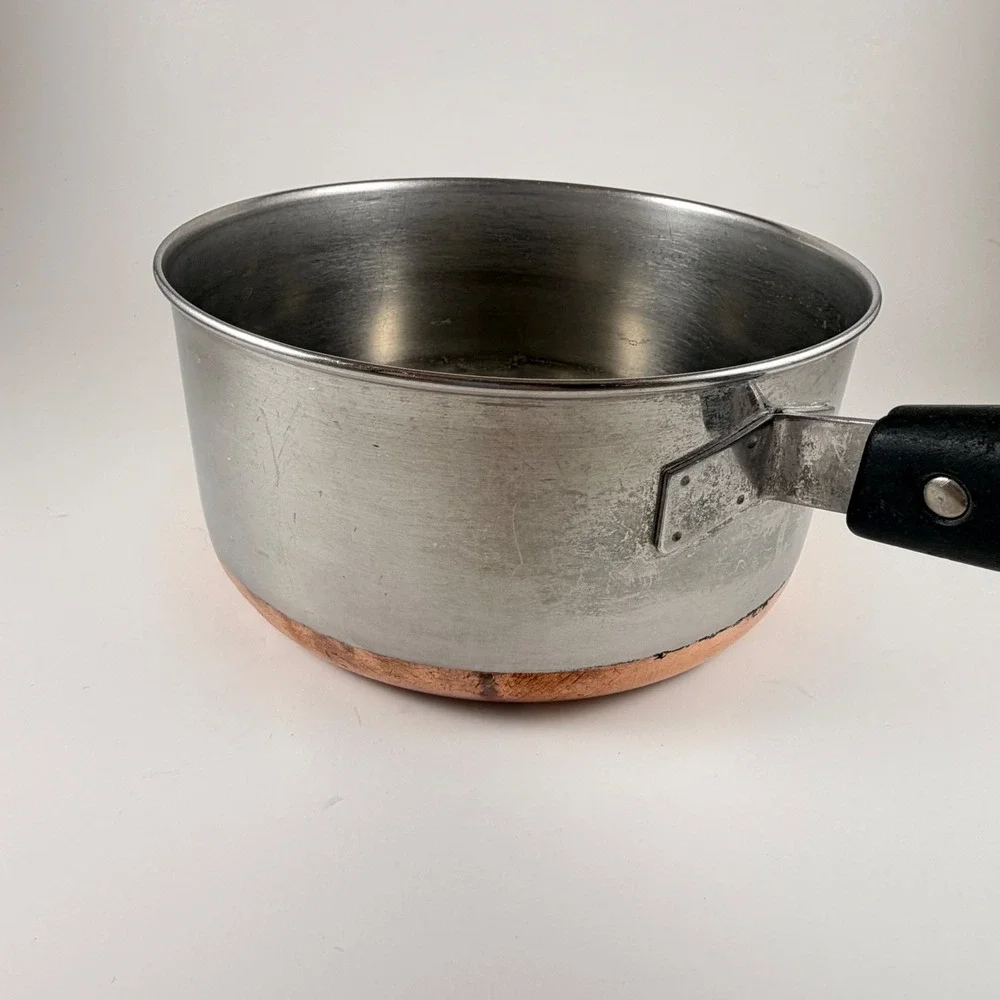 Vintage Revere Ware 1801 Copper Bottom 7
